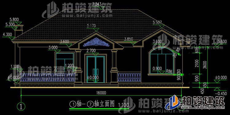 正立面图